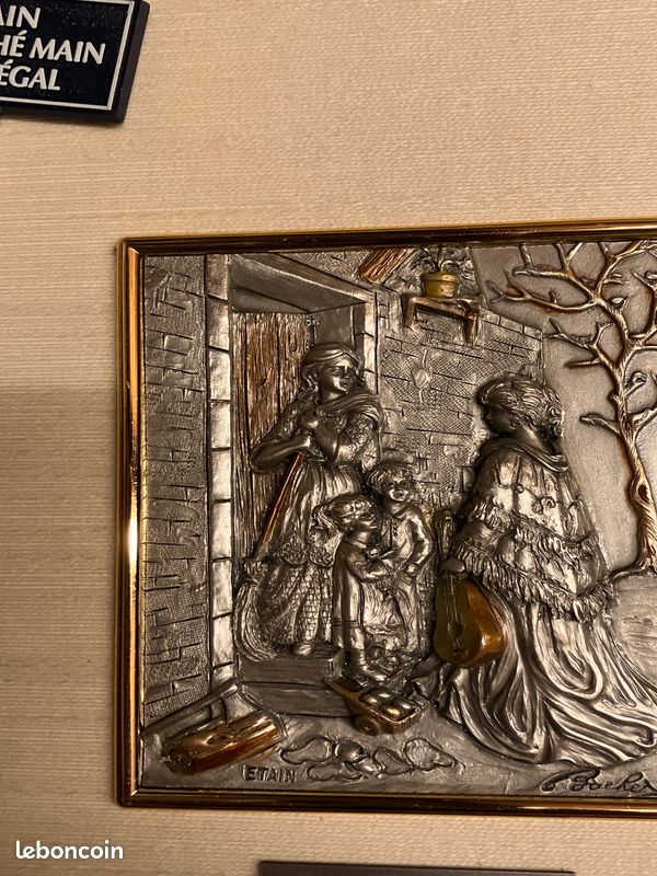Tableau la cigale et la fourmi etain du prince (image 4)