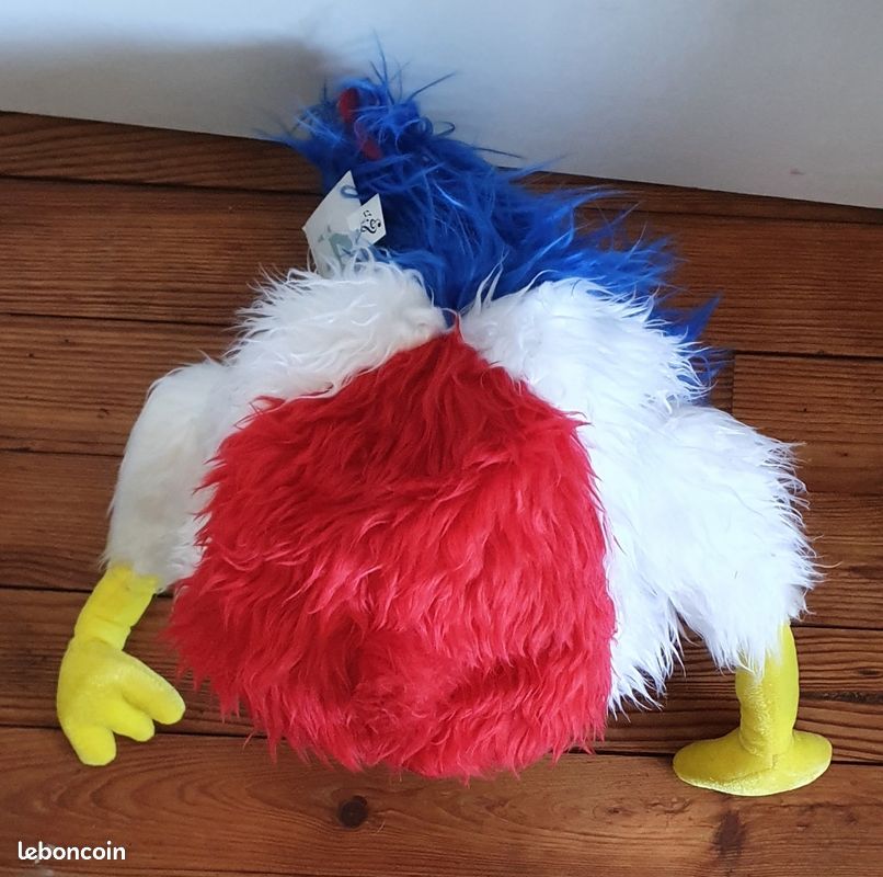 Bonnet coq musical Marseillaise bleu blanc rouge NEUF