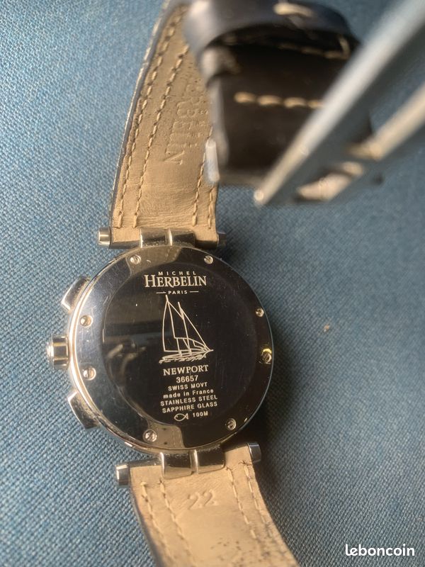 Montre Michel Herbelin Newport 36657/14 CA – Bon état – Full Set (image 5)