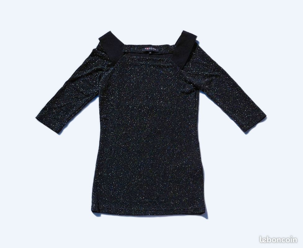 Robe courte effet paillettes Taille XS marque Morgan Vêtements