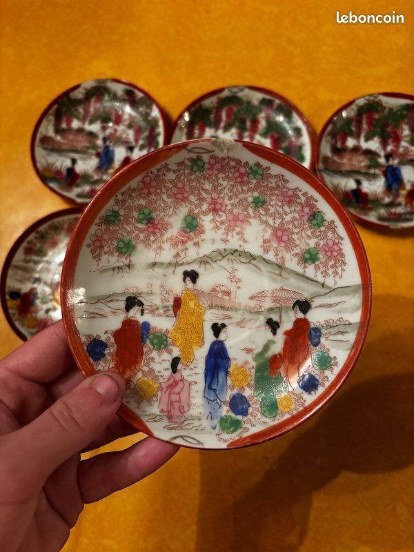 6 assiettes en porcelaine asiatique (image 2)