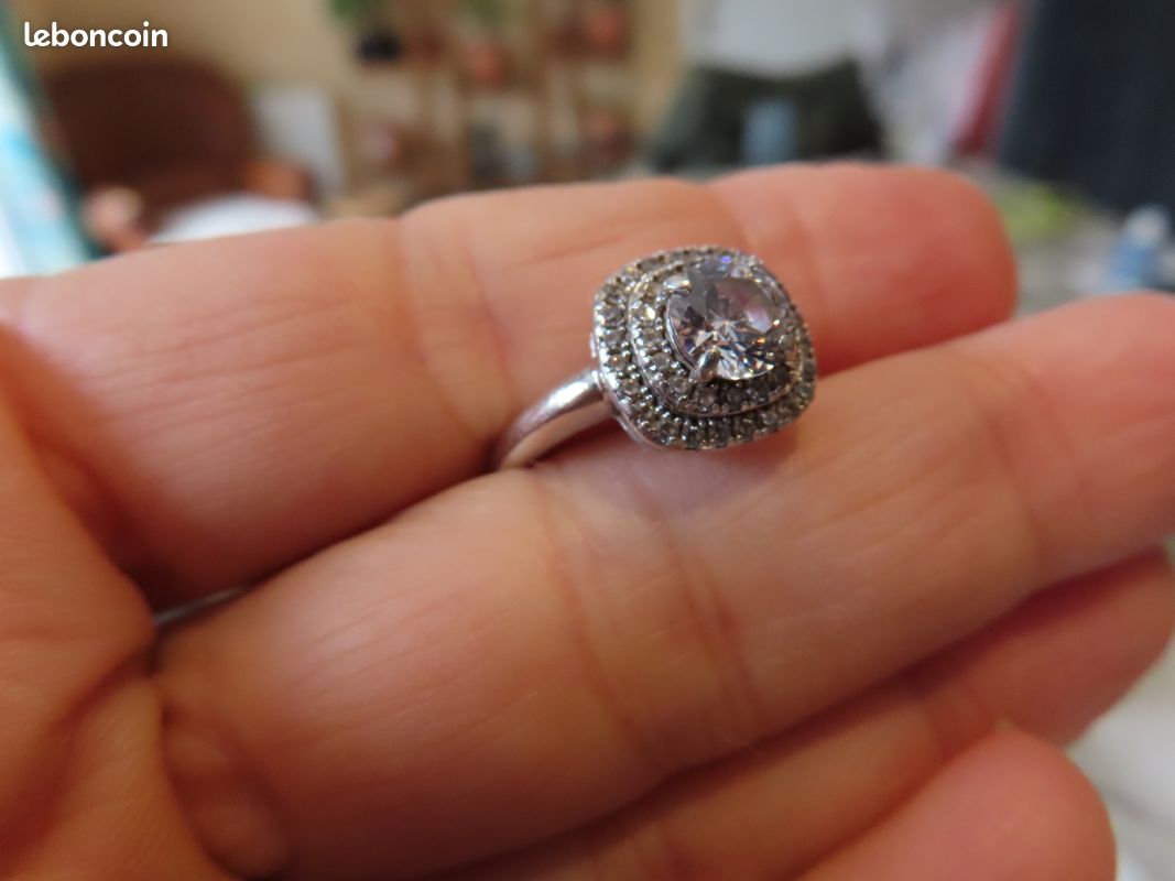 Ancienne Bague En Argent Massif Traditionnel Antiquités