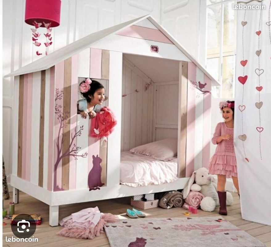 Lit cabane chambre enfant (image 1)