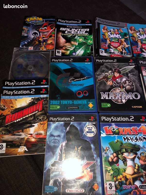 LOT DE 19 Jeux Playstation 2 PS2 Complet Avec Boîtiers Et Notices