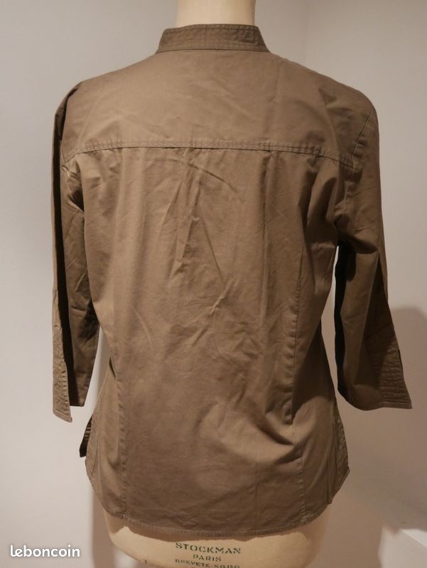 Top blouse chemise kaki Esprit (image 3)