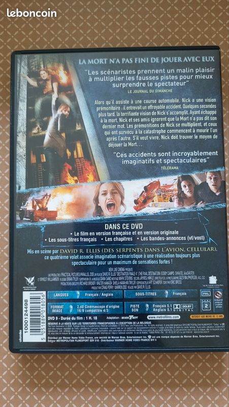 Coffret 4 DVD - Destination Finale : La Tétralogie (Intégrale 1 à 4) (image 12)
