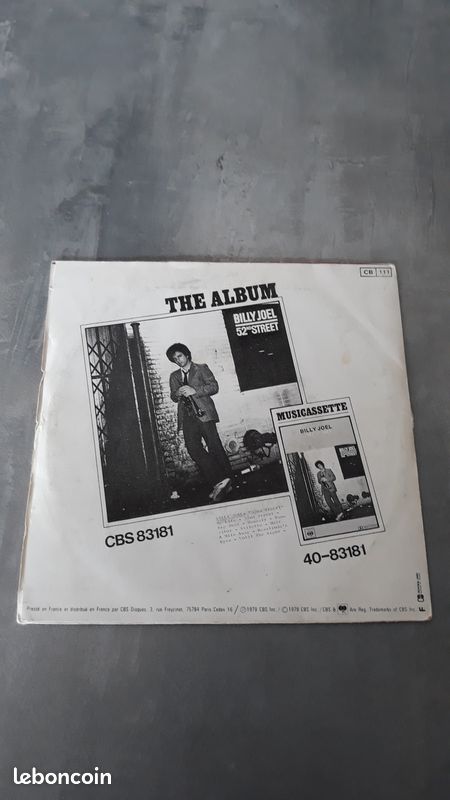 Vinyl vintage rare 45 tours Billy JOEL (image 1)