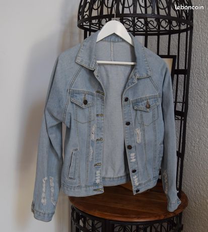Denim Jacket H&m Veste En Jeans Clair Femme Veste En Jean Femme