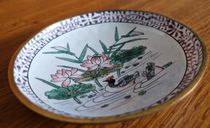 Petite Coupelle Ancienne En Émaux De Canton - Asie - Très Bon État - Objet Décoratif