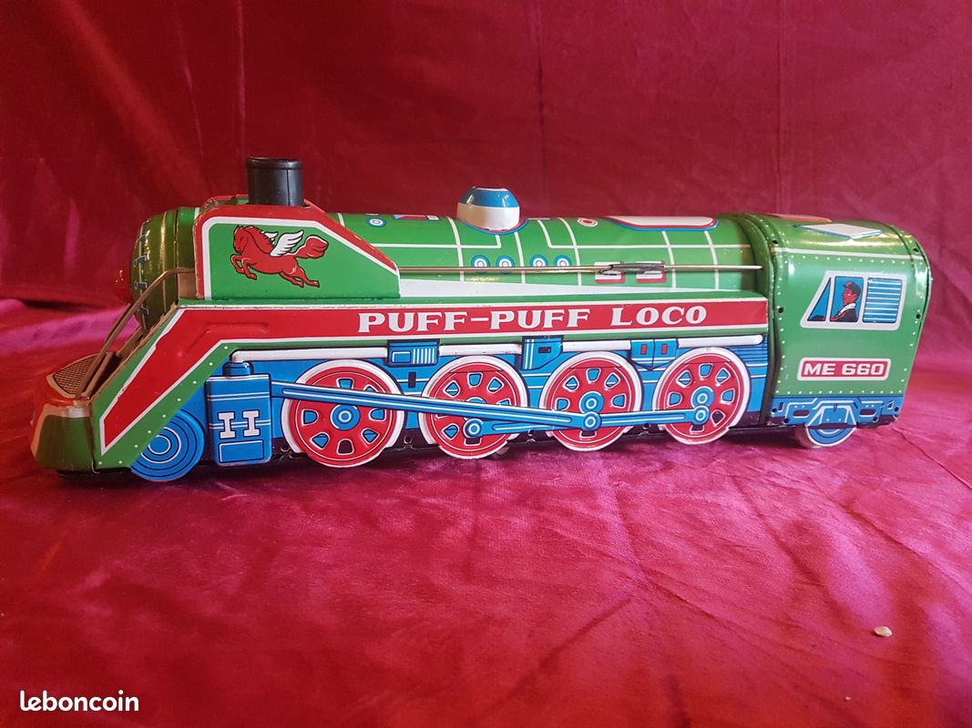 Jouet " PuffPuff Loco ", un train à pile en tôle fabriqué en Chine (image 2)