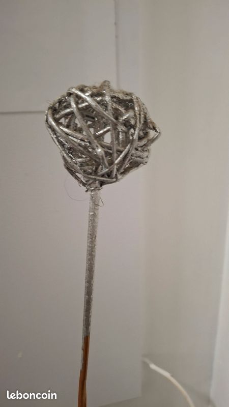Fleur boule artificielle décorative (image 2)