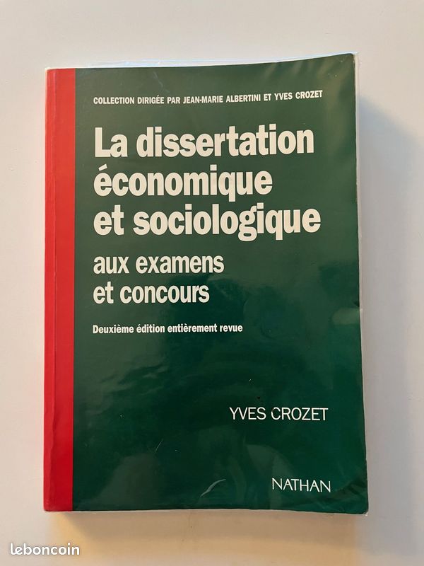 La dissertation économique et sociologique aux examens et concours, 2ème édition (image 1)
