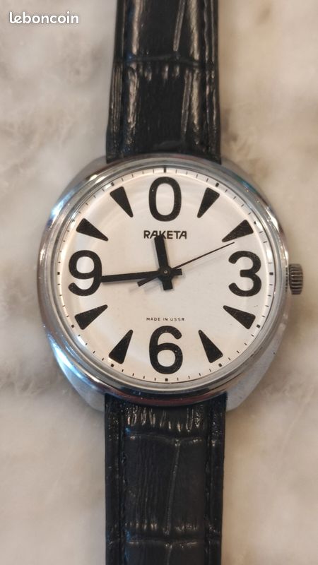 Montre Vintage Raketa Soviétique - Calibre 2609.HA - Boîtier 34mm - Mécanique Manuelle