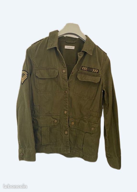 Veste kaki esprit militaire cache cache (image 1)