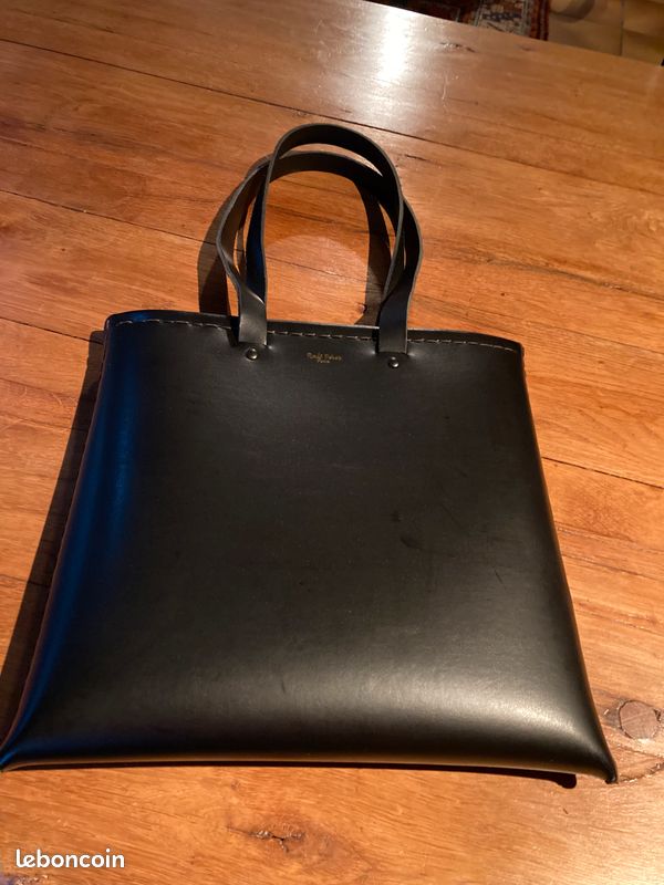 Sac plat en cuir (image 1)