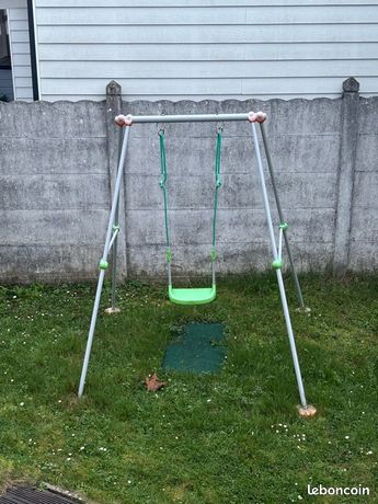 SMOBY Portique métal 1er âge Baby Swing - Hauteur 120 cm - Arceau de sécurité