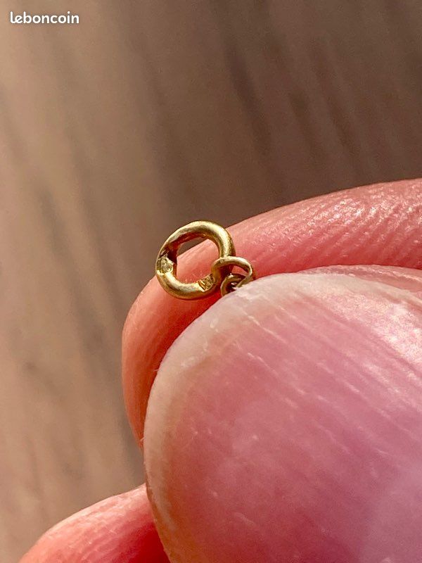 Chaîne en or jaune 18k (750/1000) — Maille gourmette — 3,41 g (image 6)