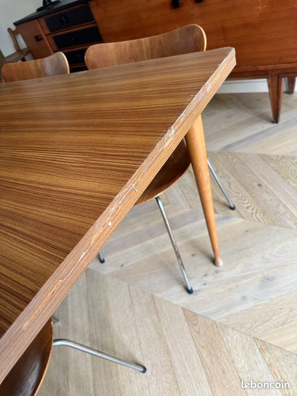 Table vintage extensible style scandinave – année 60/70 (image 6)