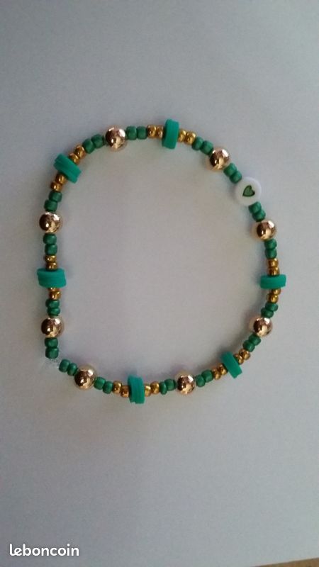 Bracelet perle au couleur de Loki avengers (image 1)
