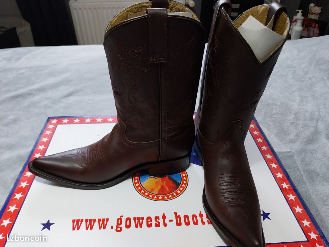 Bottes de Cowboy Marron/noir pour Enfants Monterey