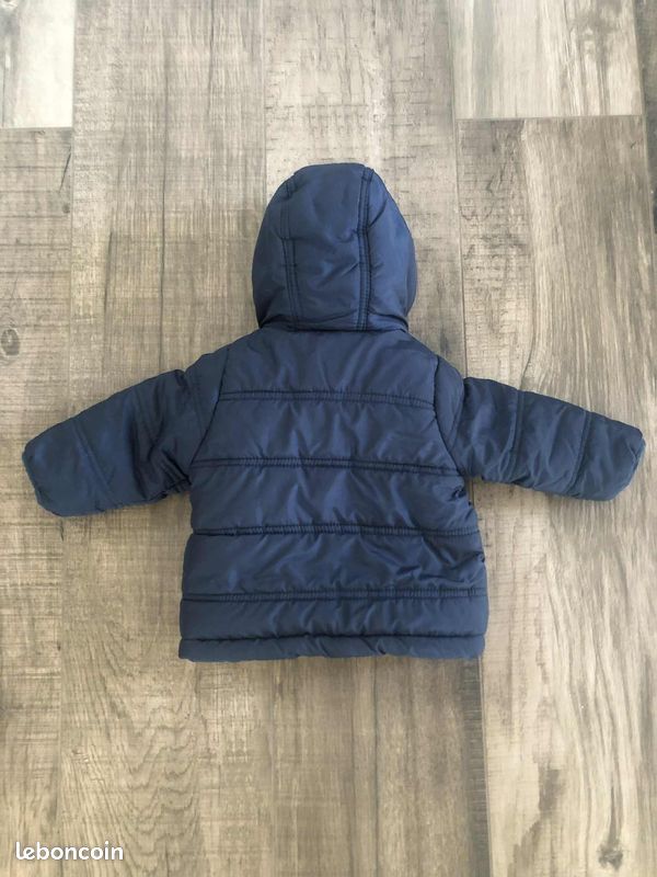 Blouson Orchestra Garçon - Doudoune Orange 6 Mois - Occasion Très Bon état - 100% Coton