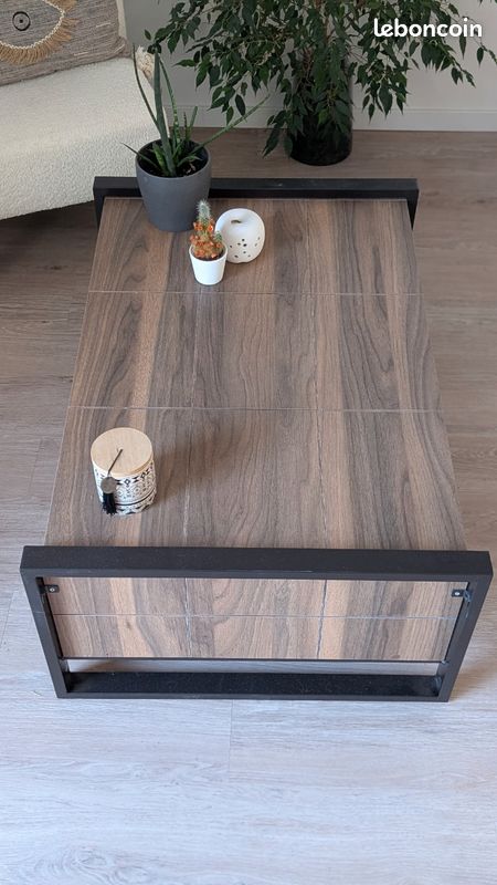 Table basse bois et metal (image 4)