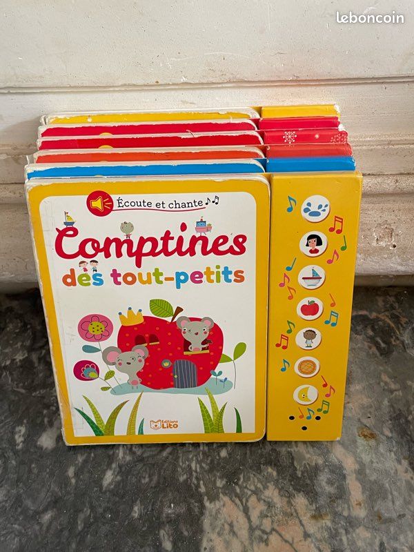 Collection livre musical “Écoute et Chantes Comptines” bon état 3 l’unité puis dégressif si lot (image 2)
