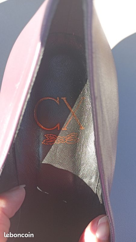 Chaussures escarpins cuir CX T41 (image 7)