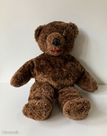 Grand Ours Nounours Beige 44 Cm - Marque Ajena - Vintage Années 80