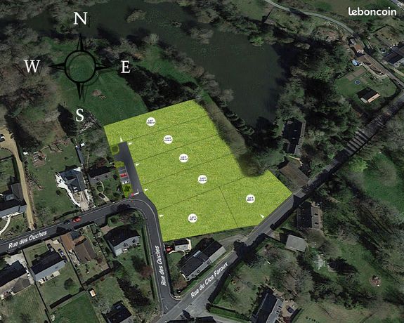 Terrain à bâtir viabilisé de 1158 m²