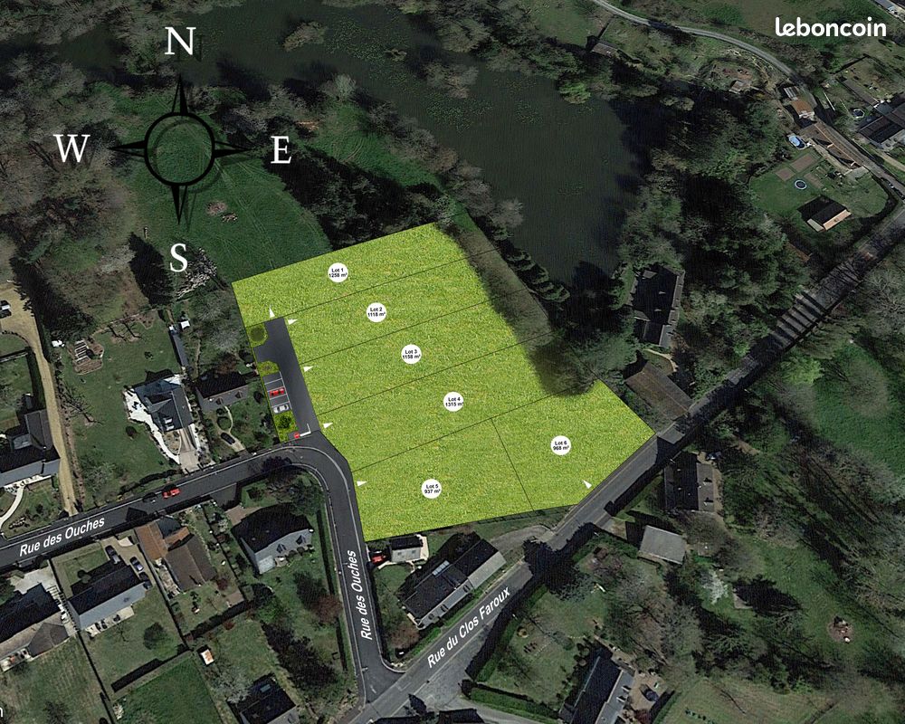 Terrain 1158 m² · à Charentilly · 1 158 m² · 157 000 €