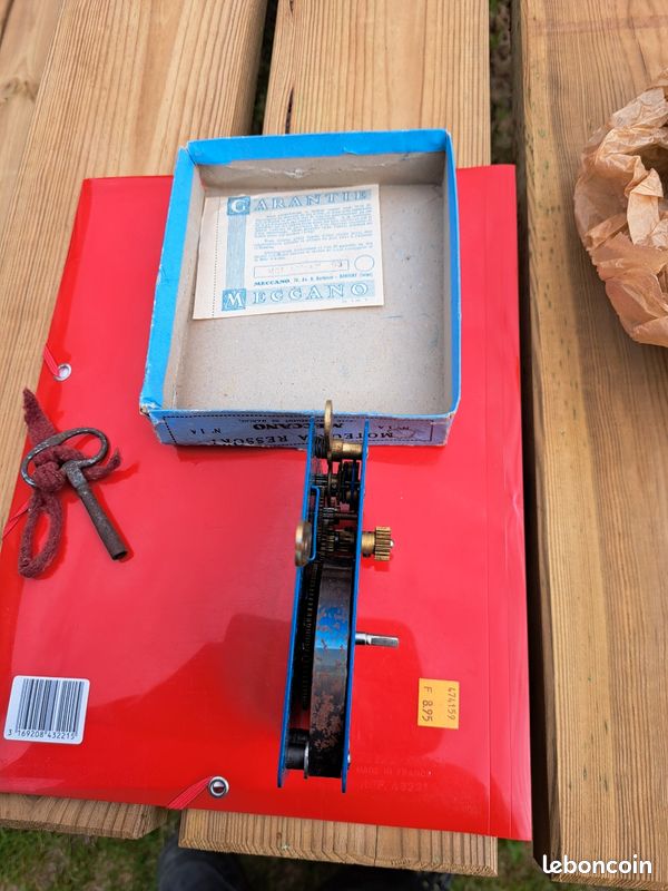 Moteur à Ressort Meccano N° 1 A Avec Marche Arrière - Boîte Et Notice Incluses