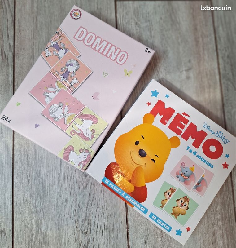 Lot jeux Memory Disney et Domino enfant (image 1)