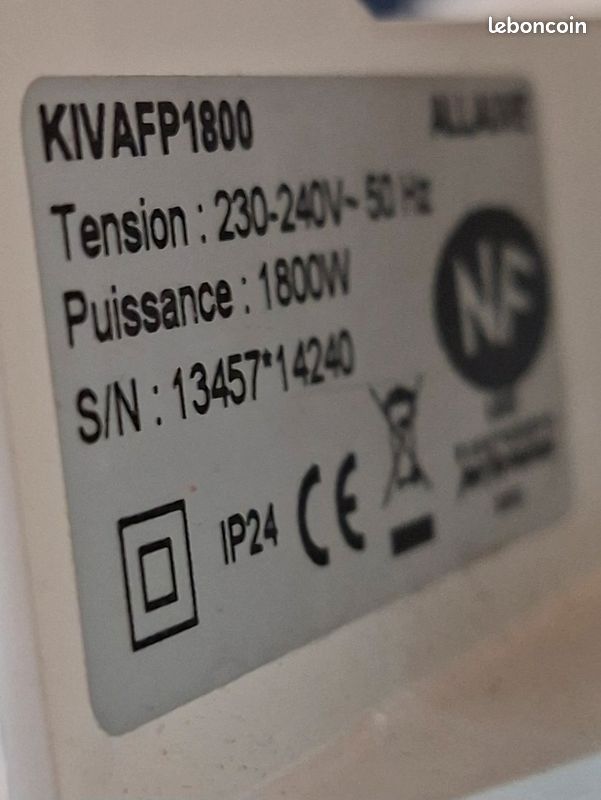 Radiateur alliance 1800 watt (image 2)
