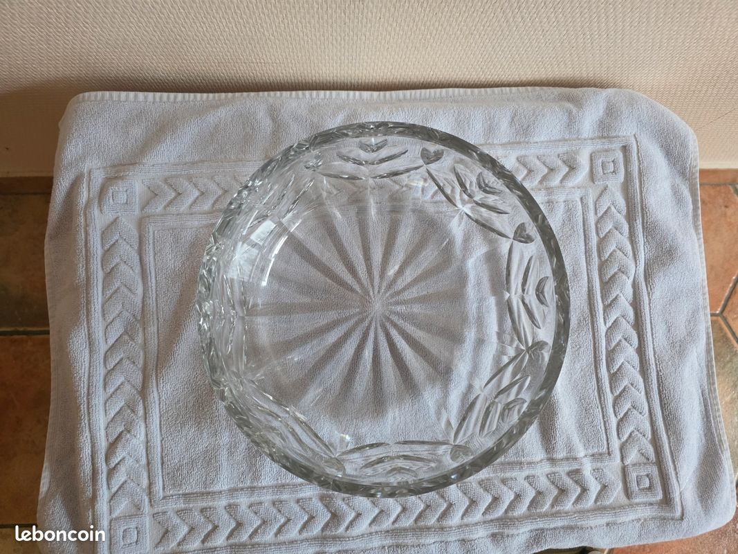 Saladier cristal taillé (image 2)