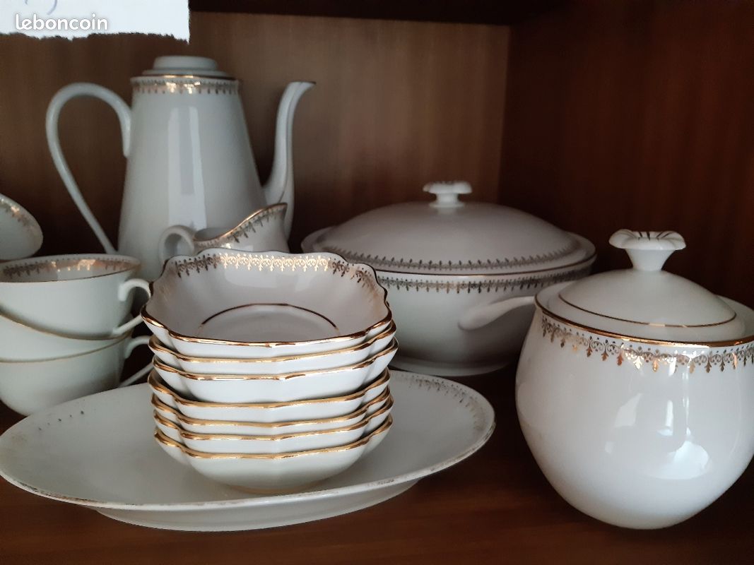 Service à thé/café, Porcelaine de Lacq (image 1)