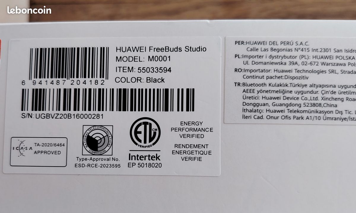 Vend casque audio sans fils Huawei (image 3)