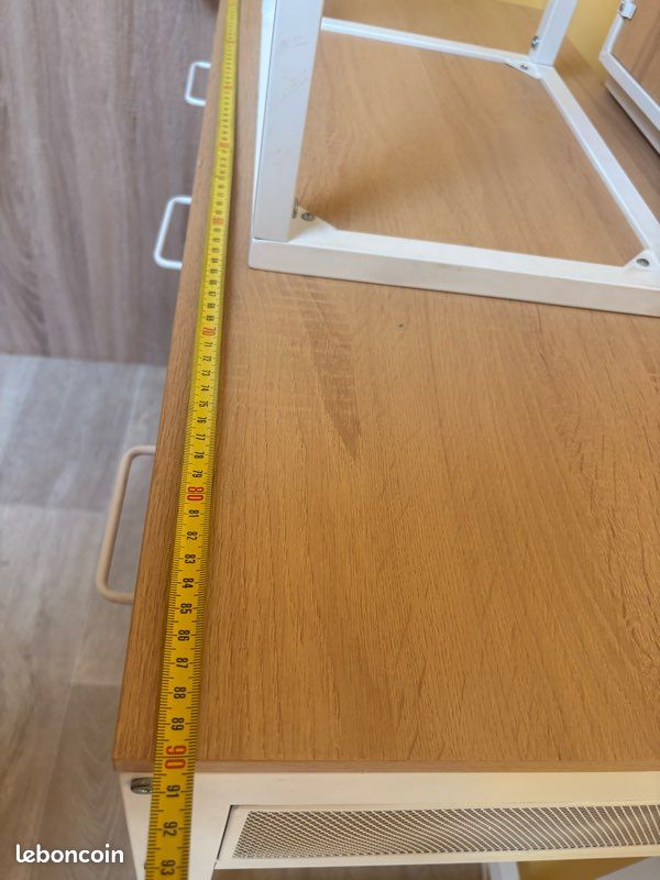 Coiffeuse avec miroir triptyque et tabouret (image 12)