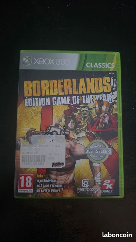 Jeux Xbox 360 : Borderlands 1 ET 2 + Pack Additionnel - Bon état - Jeux Complets
