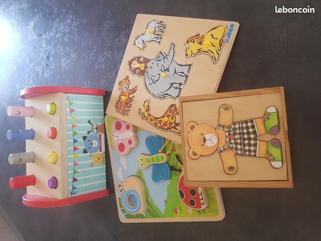 Lot de 4 jeu en bois (image 1)