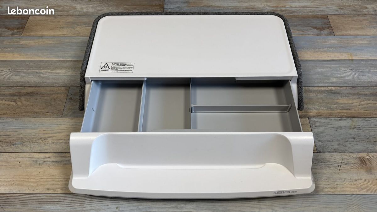 Support écran/laptop Flexispot S6G - tiroir + USB + lampe UV (image 2)