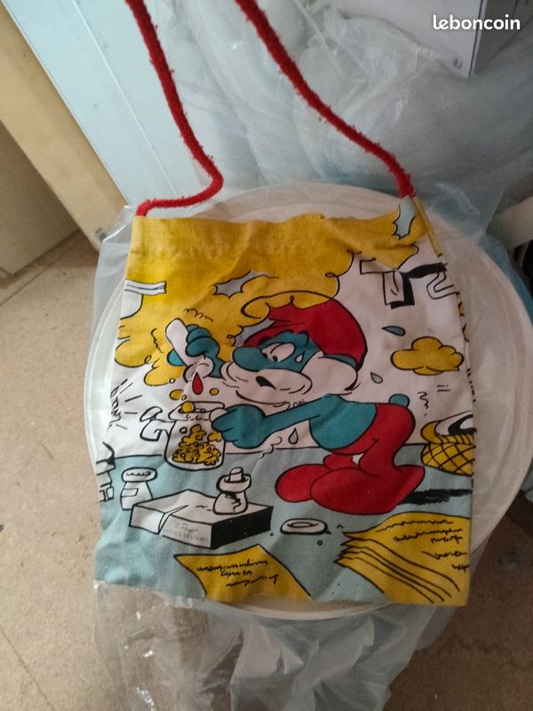 Un sac en tissus schtroumpf vintage kat41 (image 4)