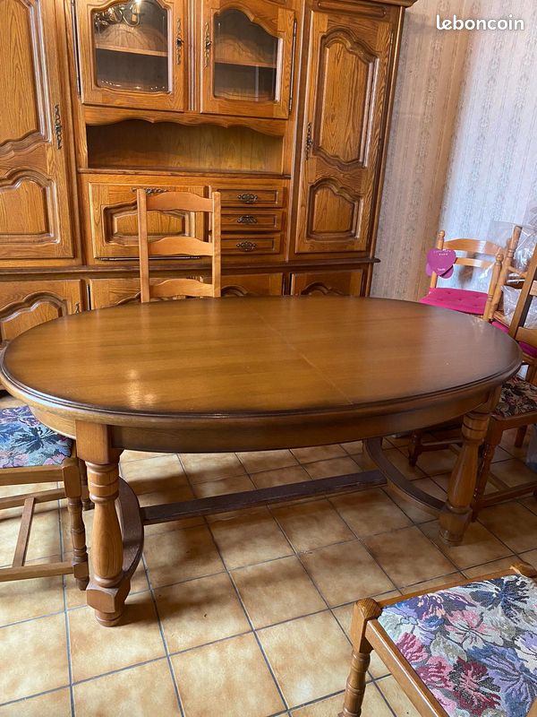 Ensemble salle à manger en chêne (image 1)