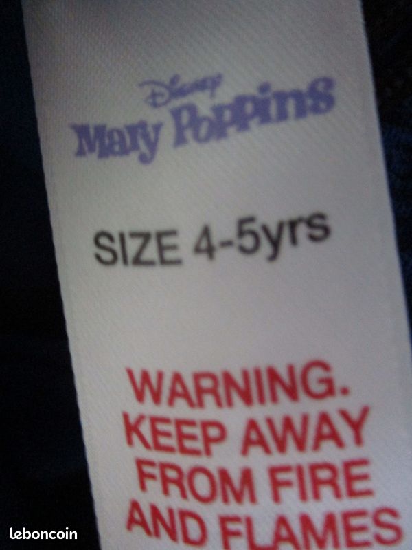 EnfantsVêtements pour fillesDéguisementsDisney Déguisements Dressing du membre Articles similaires Déguisement anglais de Marie Poppins taille 4/5 ans Disney (image 8)