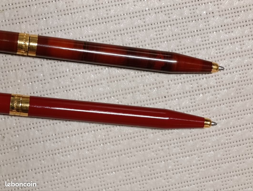 Stylo Bille Dupont Olympio Laque De Chine - Rouge Et Noir - Neuf De Stock (sans Emballage)