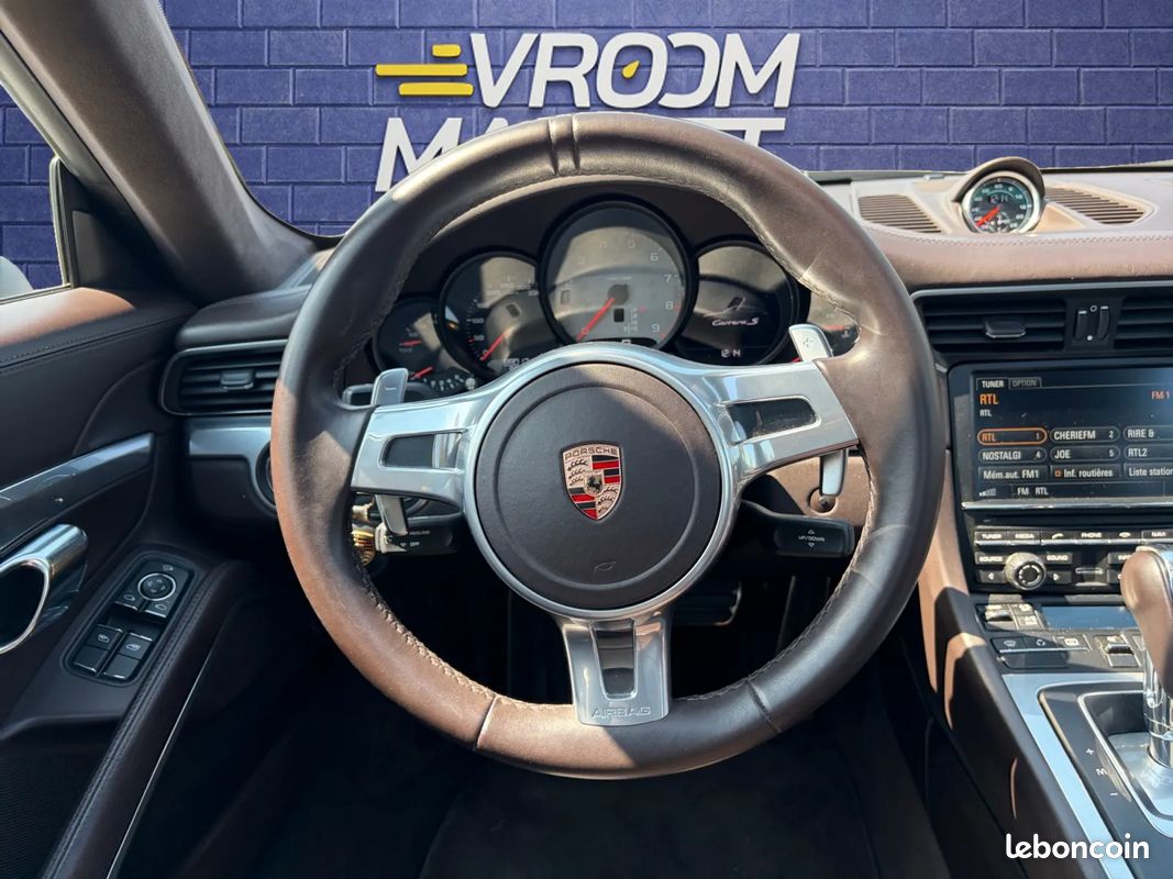 PORSCHE 911 (991.1) Coupe 3.8 400ch Carrera S PDK - Sport Chrono Plus - Cuir étendu - TO - Echappement sport (image 11)