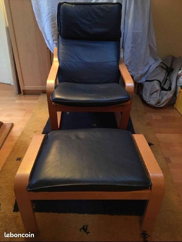 Fauteuil avec repose pied (image 1)