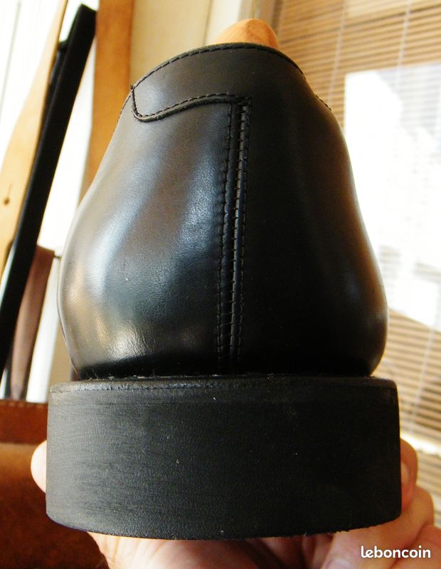 Chaussures en cuir noir Marbot (cousu Goodyear) tbe 45,5 46 homme (image 12)
