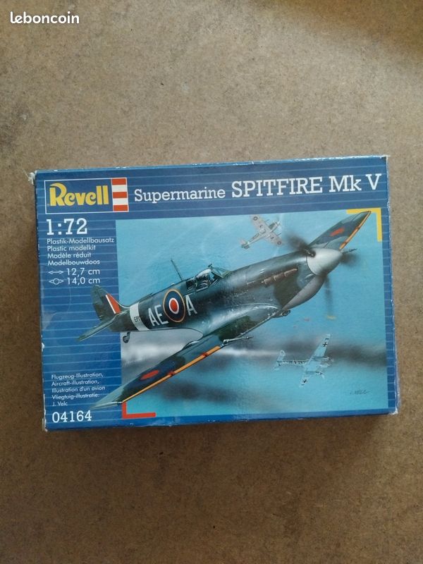 Maquette: Supermarine Spitfire Mk V Revell 1/72 (image 1)