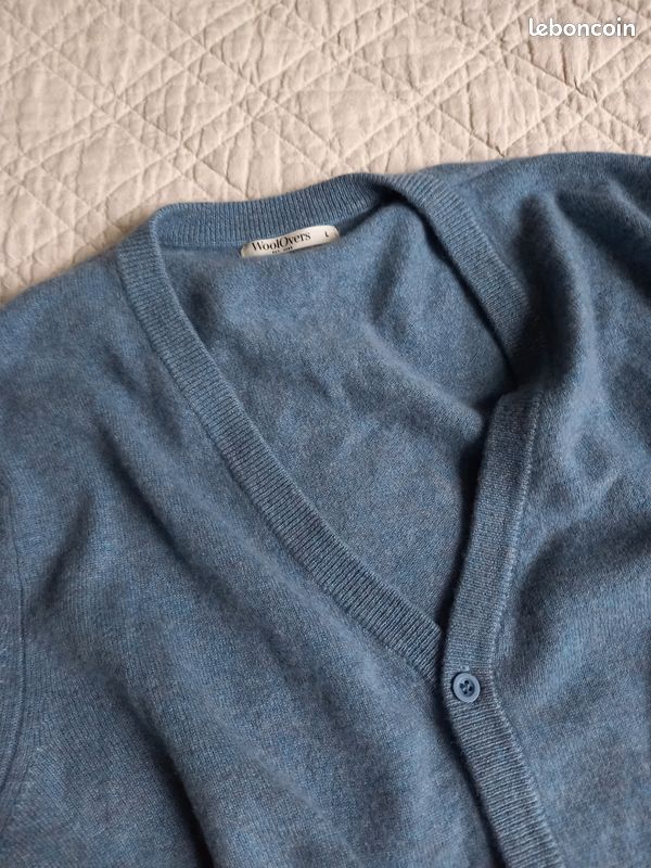 Gilet Cardigan Homme KANABEACH - Taille L - Couleur Bleu - Valeur 69€ - NEUF Avec étiquette